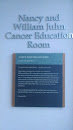 Nancy and William Juhn Cancer Education Plaque