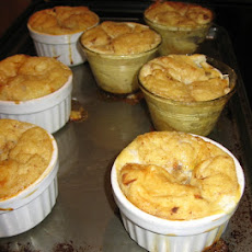 Bread Pudding With Bananas and Cream Cheese