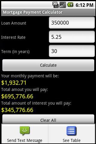 Mortgage Payment Calculator