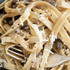Double Mushroom and Marsala Cream Fettuccine