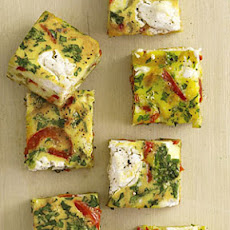 Red Pepper Frittata Squares