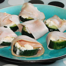 Ham and Herb Cheese Cucumber Snackers