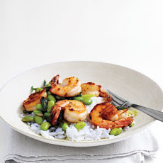 Shrimp and Edamame with Lime