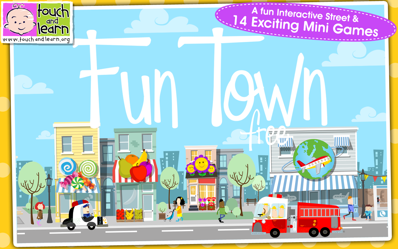 Android application Fun Town for Kids - Free screenshort
