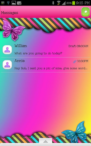 【免費個人化App】GO SMS - Sweet Rainbow-APP點子