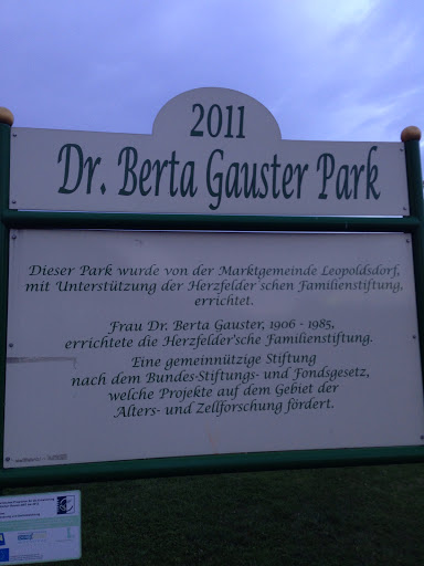 Dr. Berta Gauster Park