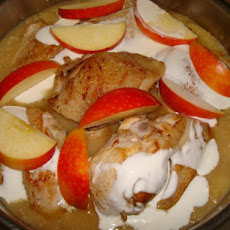 Chicken With Cider and Apples
