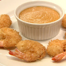 Coconut Shrimp with Red Curry Sauce