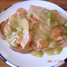 Open Faced Savory Hot Turkey Sandwiches