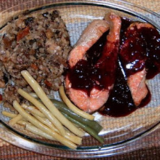 Salmon with Blackberry Butter