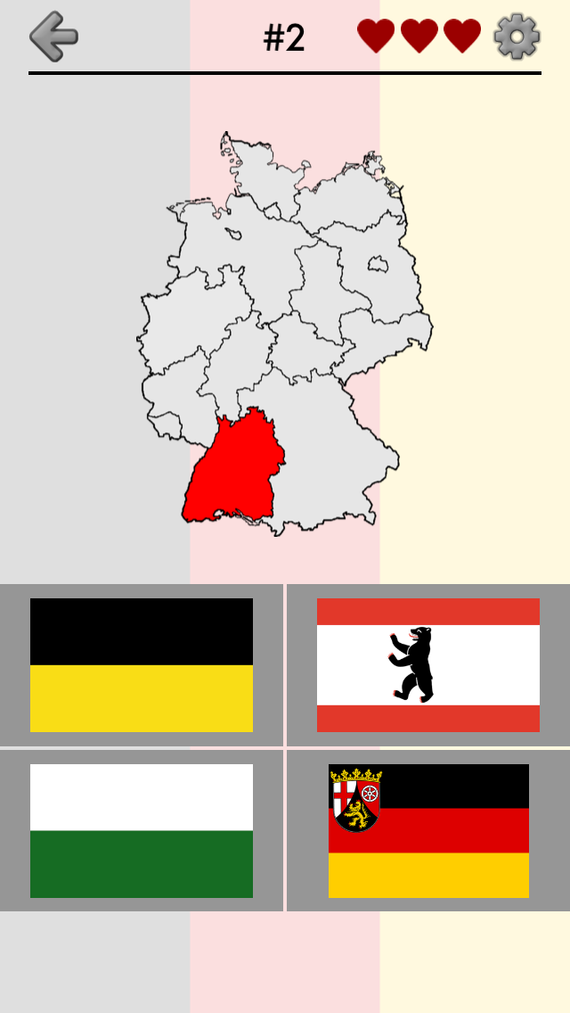Android application German States - Flags, Capitals and Map of Germany screenshort