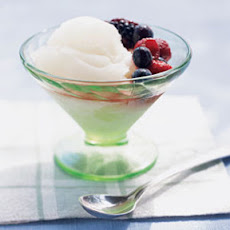 Late-Harvest Riesling Sorbet with Berries