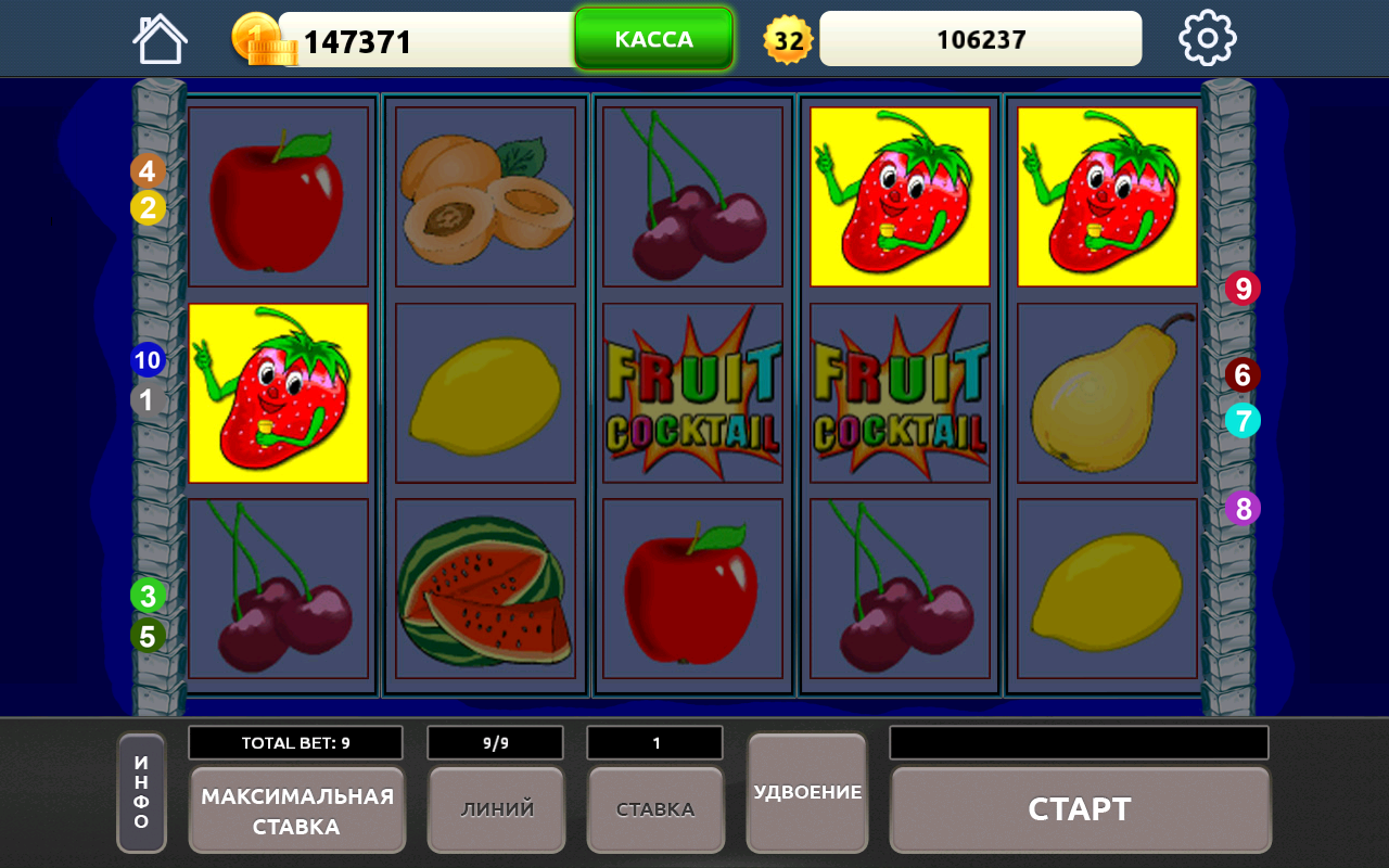 Android application Fruit Slots screenshort