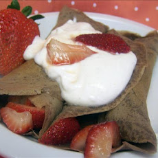 Strawberries Savannah With Chocolate Crepes