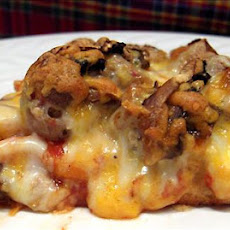 Low-fat Pizza With Turkey Sausage and Sweet Peppers