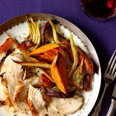 Roast Turkey Breast With Glazed Vegetables