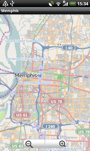 Memphis Street Map