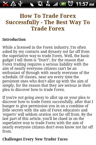 【免費財經App】How To Trade Forex.-APP點子