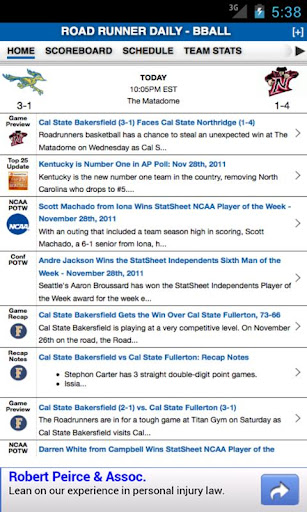 Cal State Bakersfield Basketba