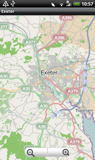 Exeter Street Map