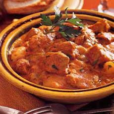 Veal and Tomato Ragoût with Potatoes, Cinnamon, and Cream