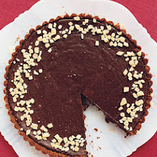 Dark Chocolate Tart with Gingersnap Crust