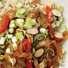 Ginger BBQ Pork or Chicken Stir-Fry