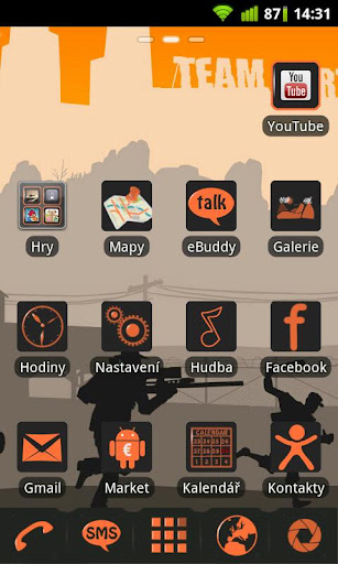 DarkOrange theme GO Launcher