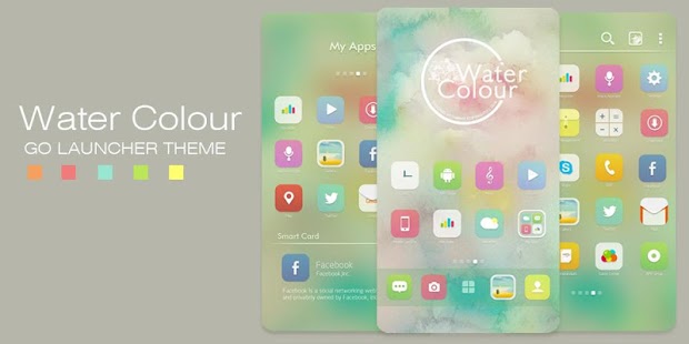 How to mod Watercolour GO Launcher Theme 1.0 apk for laptop