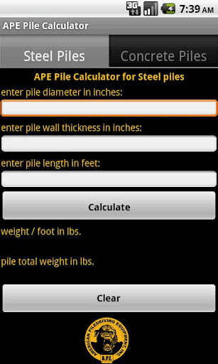 APE Pile Calculator