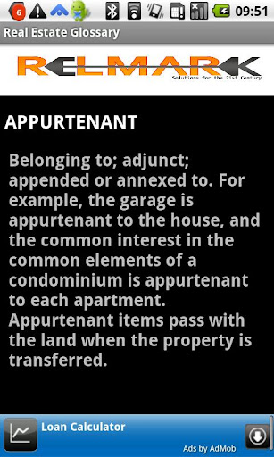 Glossary Real Estate Terms