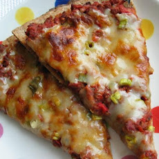 Cheesy Sloppy Joe Pizza