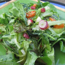 Field Greens With Red Chili Dressing