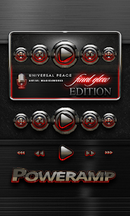 How to mod Poweramp skin widget Red Glow lastet apk for android