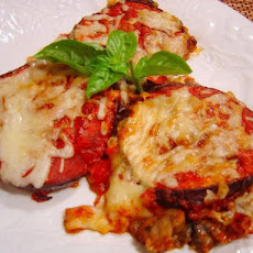 Baked Eggplant With Mushroom-And-Tomato Sauce