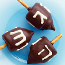 Edible Chocolate Marshmallow Dreidels