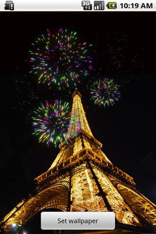 Paris Fire Works LiveWallpaper