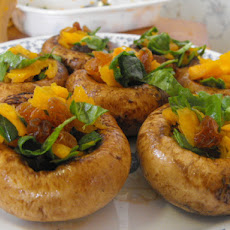 Stuffed Balsamic Grilled Portabella Mushrooms