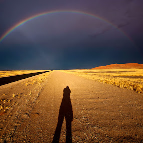 Me and Namib by Gorazd Golob - Landscapes Deserts
