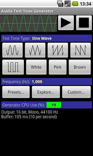 Audio Test Tone Generator