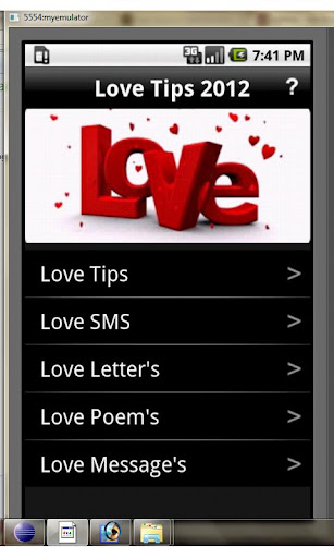 love-tips for android screenshot