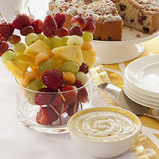 Fruit Kebabs with Honey-Yogurt Dipping Sauce