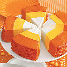 Candy Corn Cake Wedges
