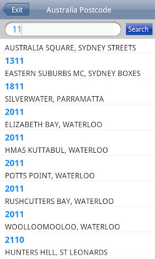 Australia postcode