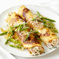 Chicken and Asparagus Crepes