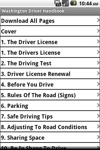 Washington Driver Handbook