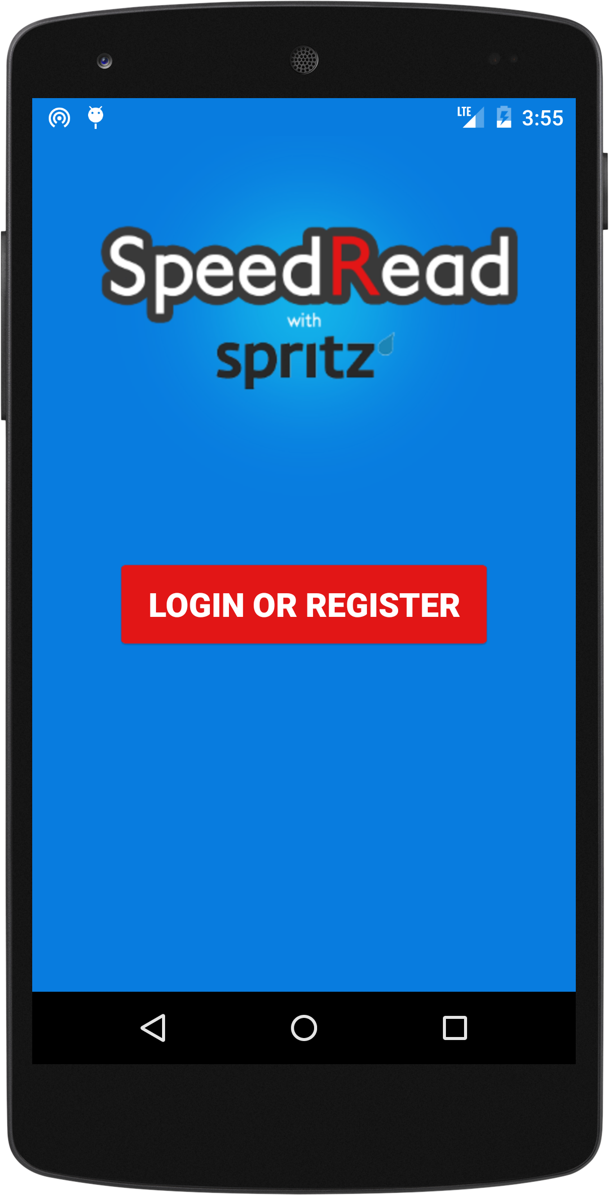 Android application SpeedRead With Spritz screenshort