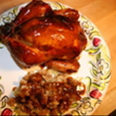 Pineapple-Stuffed Cornish Game Hens