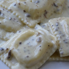 Ravioli in Truffle Cream Sauce