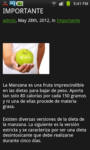 Dieta de la Manzana